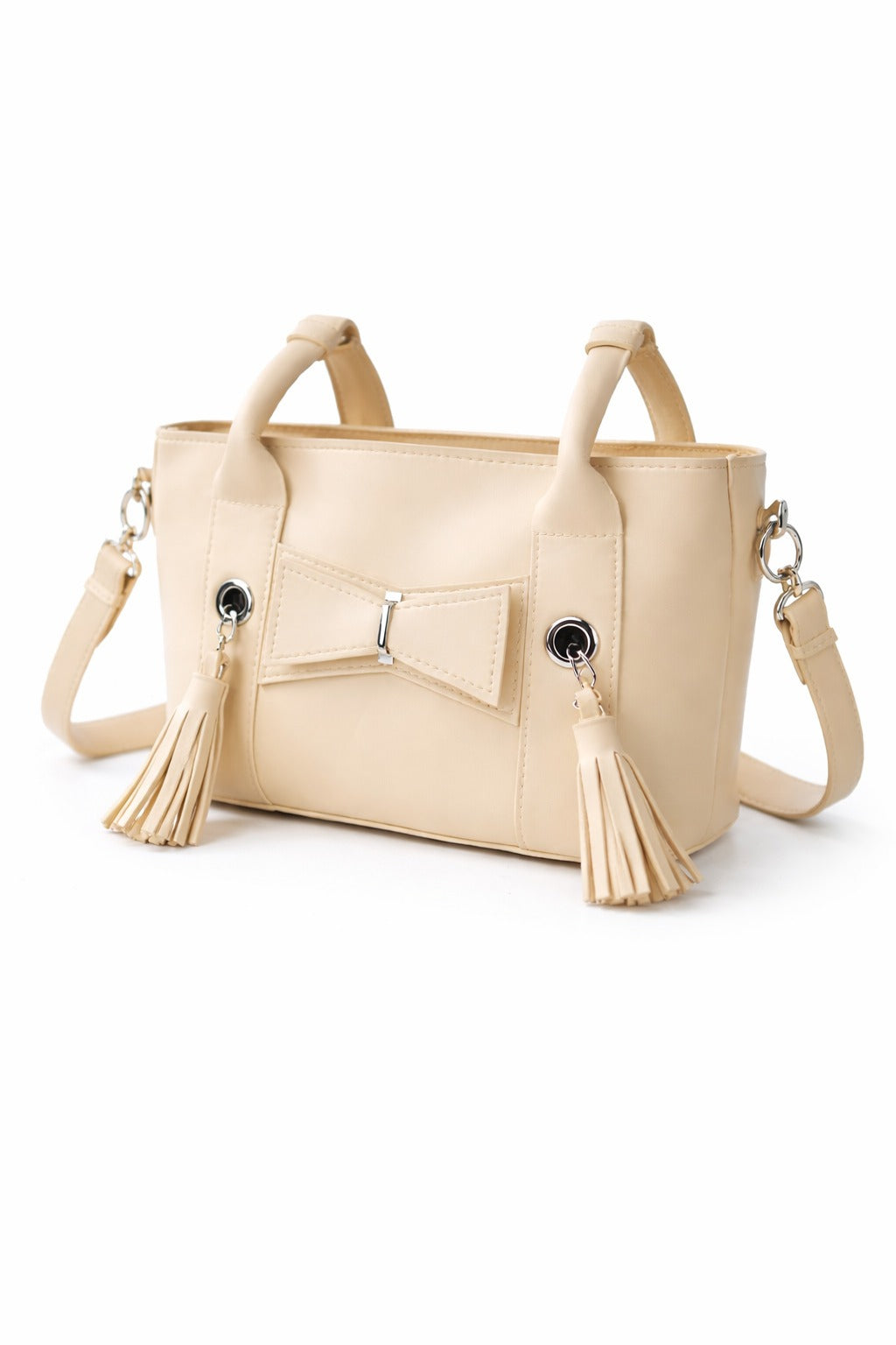 Chic Bow Handbag – Elegant Women’s Mini Tote with Tassel Design